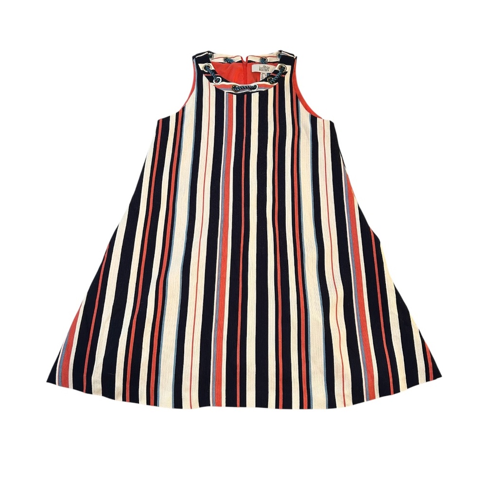 Women's Belle Badgley Mischka Fully Lined Nautical Fun A-Line Dress Size 2